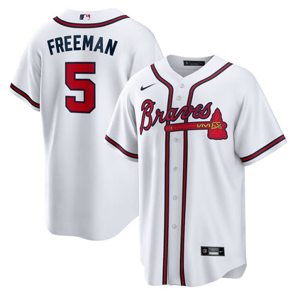 Men's Atlanta Braves Freddie Freeman White Home Replica Player Jersey