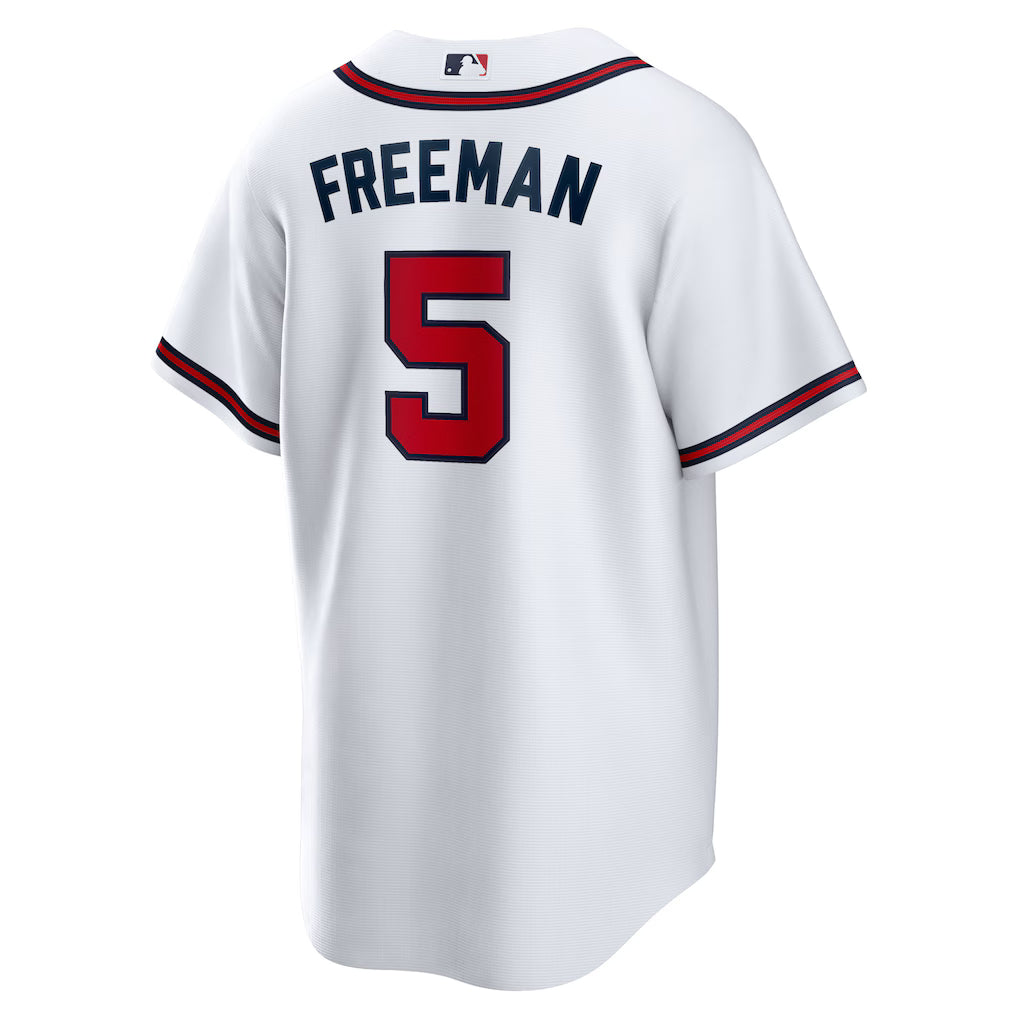 Men's Atlanta Braves Freddie Freeman White Home Replica Player Jersey