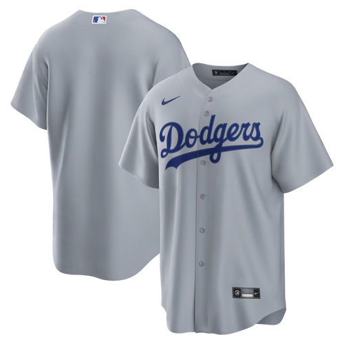 Men's Los Angeles Dodgers Gray Road Replica Jersey