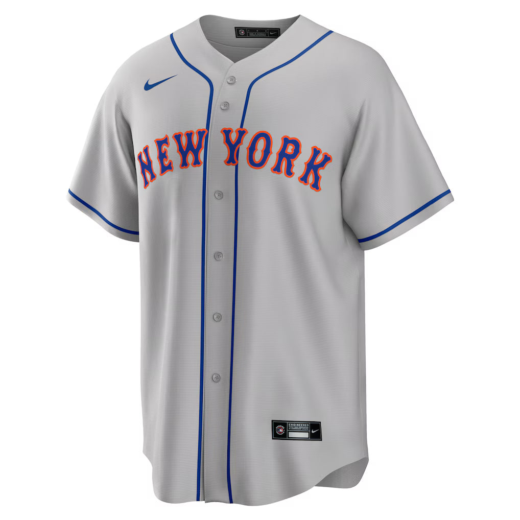 Men's New York Mets Gray Road Replica Team Jersey