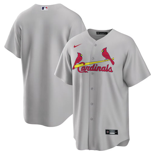 Men's St. Louis Cardinals Gray Road Replica Team Jersey
