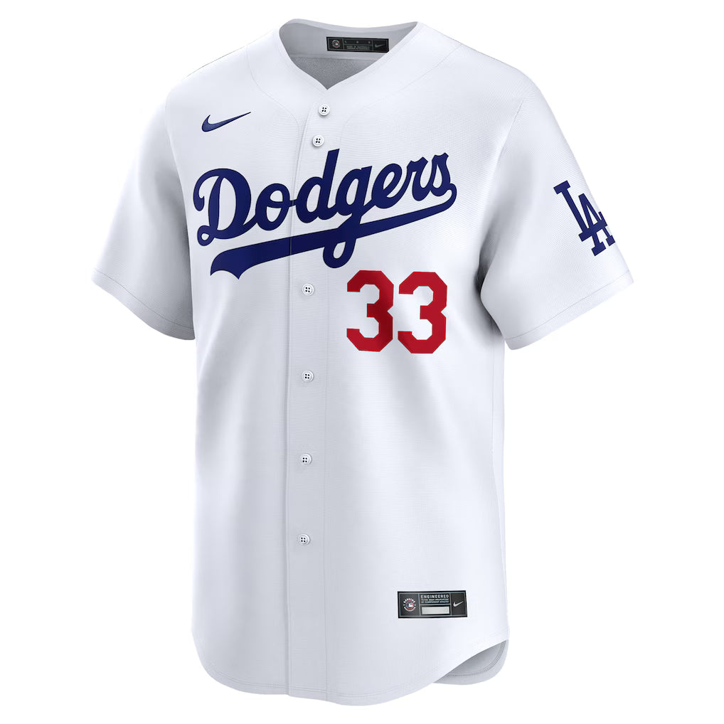 Men's Los Angeles Dodgers James Outman White Home Limited Player Jersey