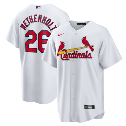Men's St. Louis Cardinals JJ Wetherholt Nike White Home Replica Jersey