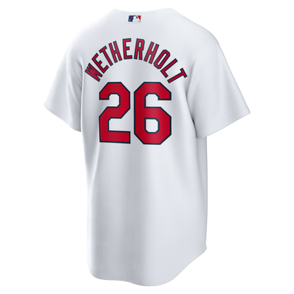 Men's St. Louis Cardinals JJ Wetherholt Nike White Home Replica Jersey
