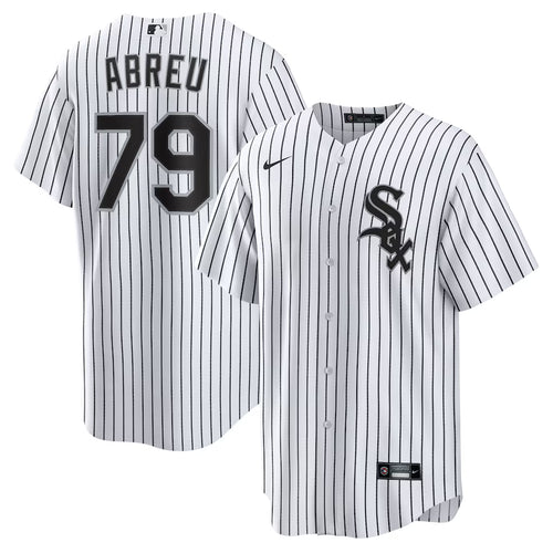 Men's Chicago White Sox Jose Abreu White Home Replica Player Jersey
