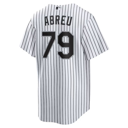 Men's Chicago White Sox Jose Abreu White Home Replica Player Jersey