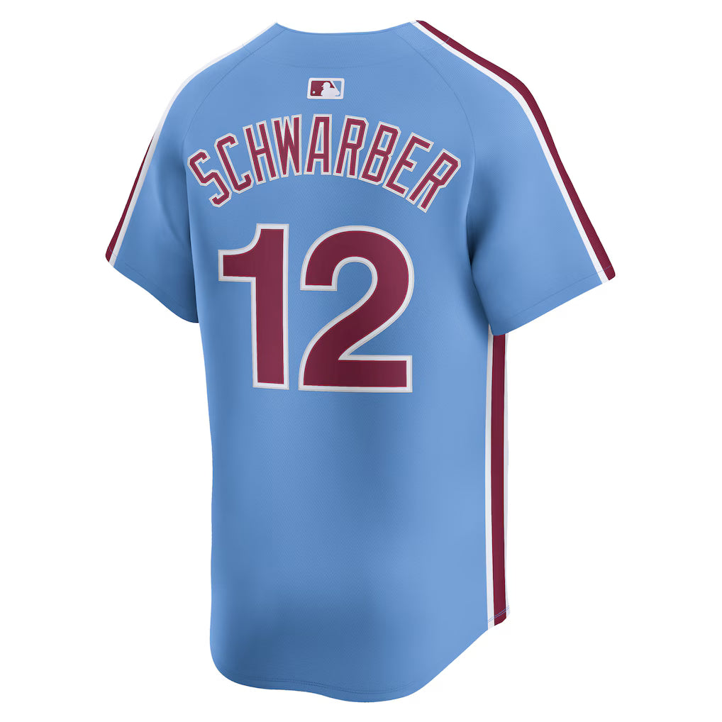 Men's Philadelphia Phillies Kyle Schwarber White Home Limited Player Jersey
