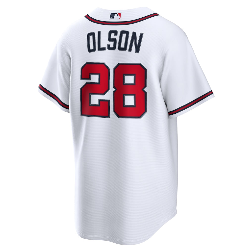 Men's Atlanta Braves Matt Olson White Home Replica Jersey