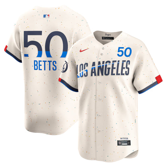 Men's Los Angeles Dodgers Mookie Betts Cream City Connect Limited Player Jersey