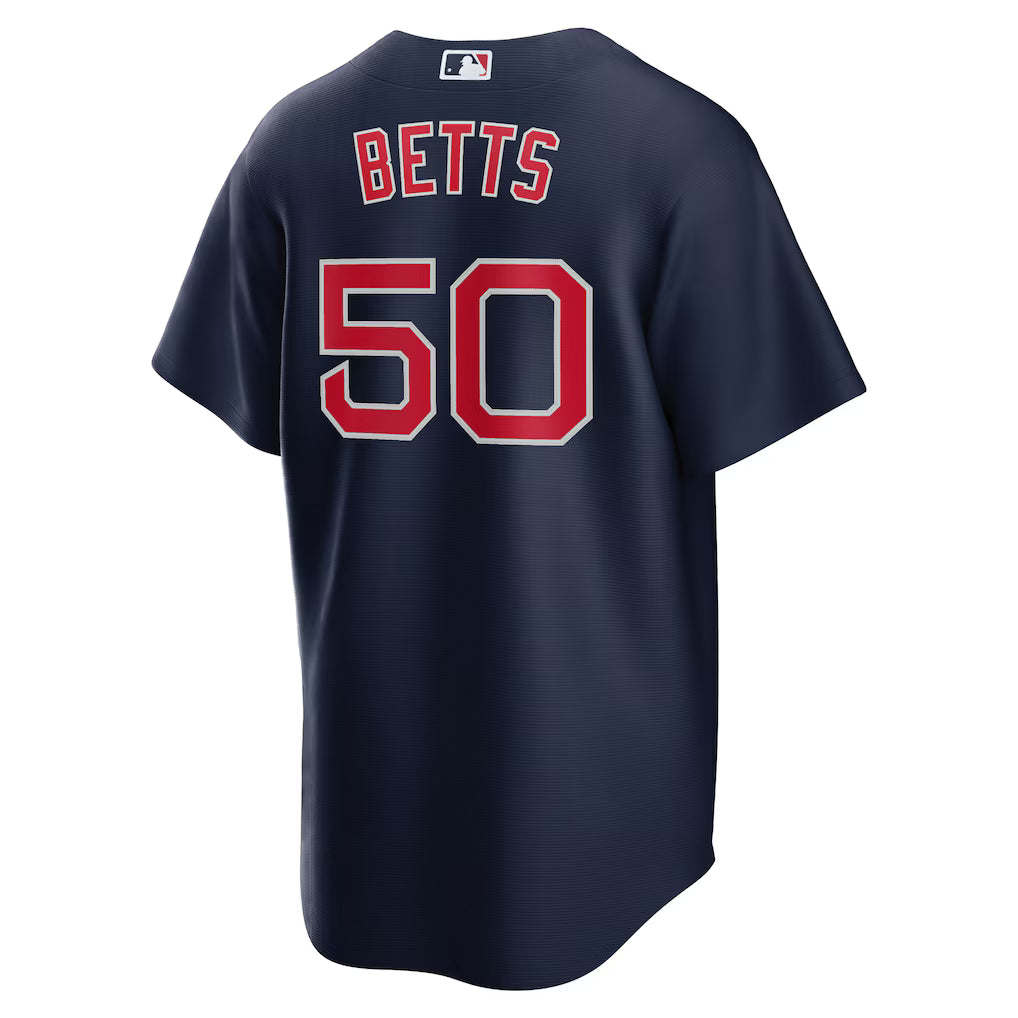 Men's Boston Red Sox Mookie Betts Navy Alternate Replica Player Name Jersey