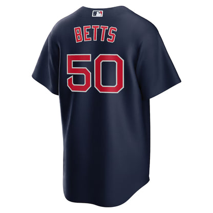 Men's Boston Red Sox Mookie Betts Navy Alternate Replica Player Name Jersey