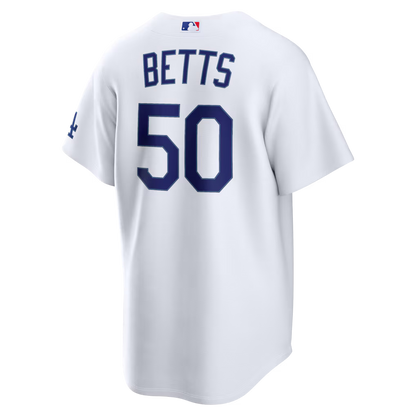 Men's Los Angeles Dodgers Mookie Betts White Home Stadium Jersey
