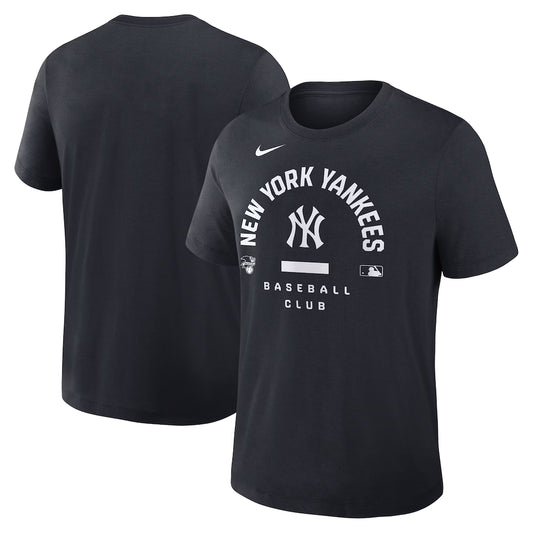Men's New York Yankees Nike Navy Authentic Collection Early Work Tri-Blend Dri-FIT T-Shirt