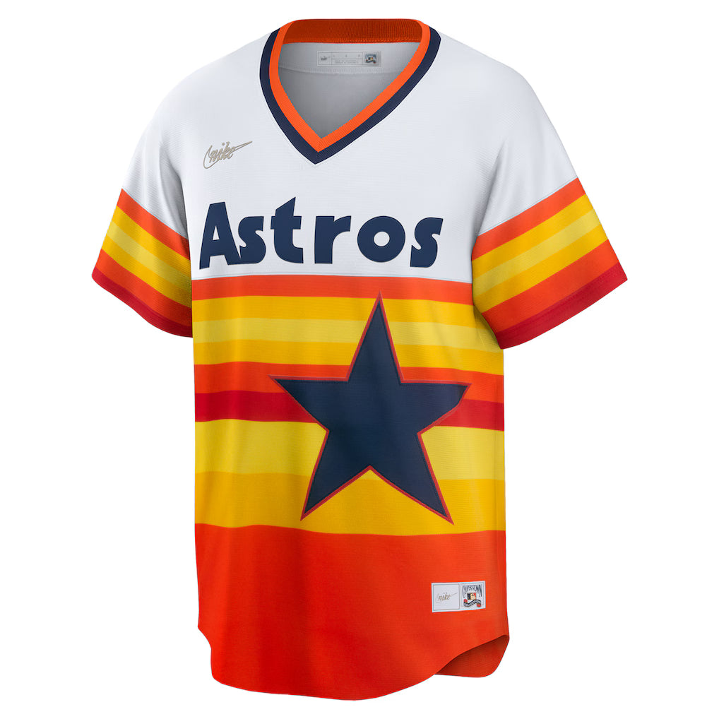 Men's Houston Astros Nolan Ryan White Home Cooperstown Collection Player Jersey
