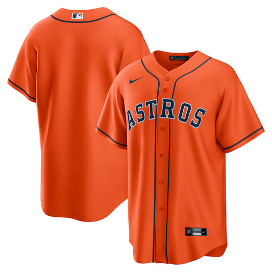 Men's Houston Astros Orange Alternate Replica Team Jersey