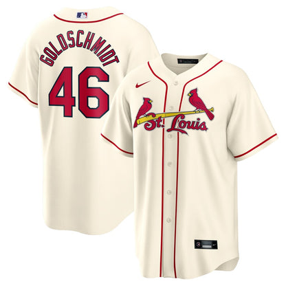 Men's St. Louis Cardinals Paul Goldschmidt Cream Alternate Replica Player Name Jersey