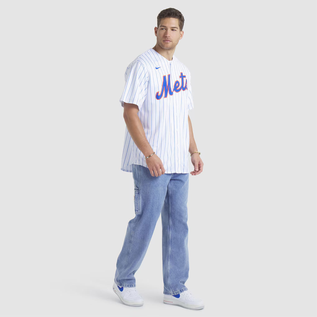 Men's New York Mets Pete Alonso White Home Replica Player Name Jersey