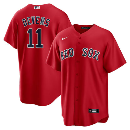 Men's Boston Red Sox Rafael Devers Red Alternate Replica Jersey