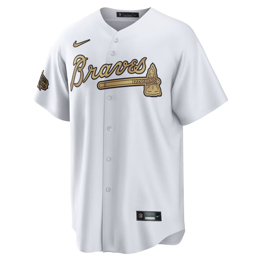 Men's Ronald Acuña Jr. White Atlanta Braves 2022 MLB All-Star Game Replica Player Jersey