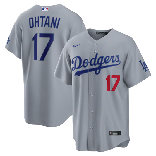 Men's Los Angeles Dodgers Shohei Ohtani Gray Road Stadium Jersey