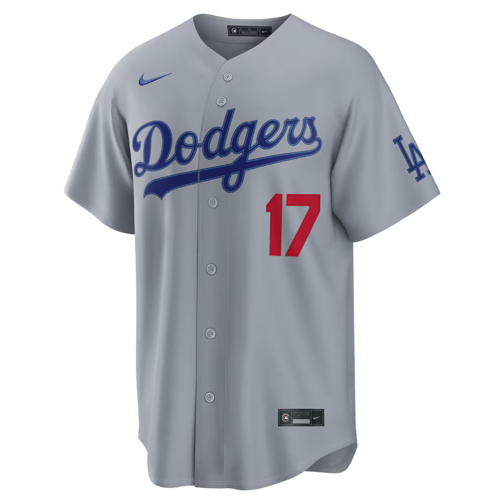 Men's Los Angeles Dodgers Shohei Ohtani Gray Road Stadium Jersey