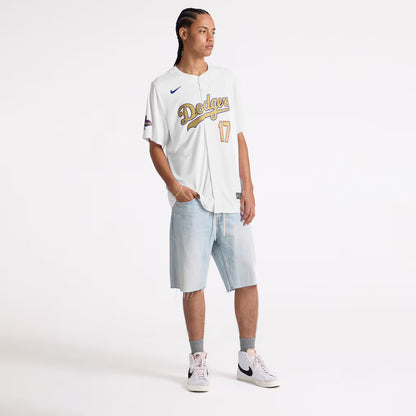 Men's Los Angeles Dodgers Shohei Ohtani White 2025 Gold Collection Limited Jersey