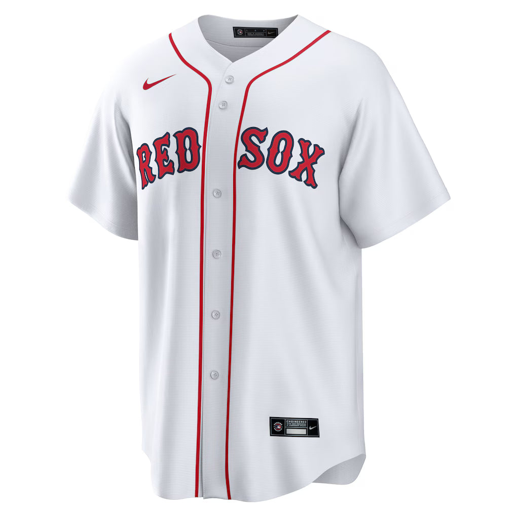 Men's Boston Red Sox White Home Blank Replica Jersey
