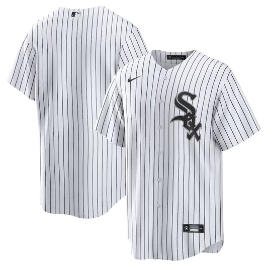 Men's Chicago White Sox White Home Blank Replica Jersey