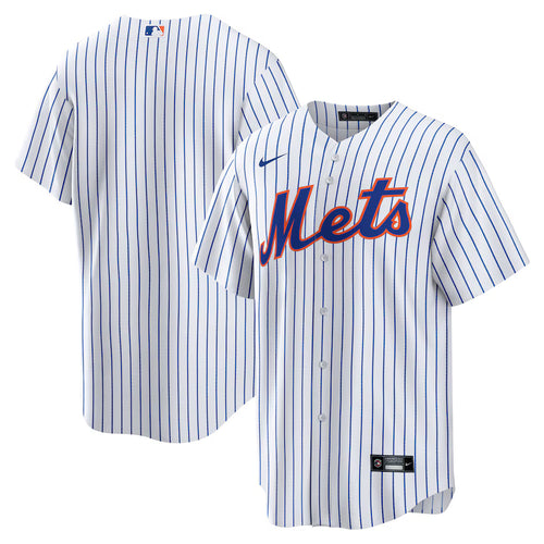 Men's New York Mets White Home Replica Team Jersey