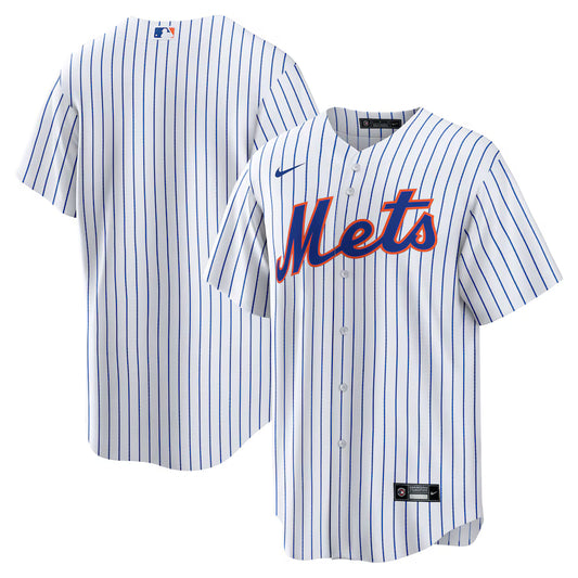 Men's New York Mets White Home Replica Team Jersey