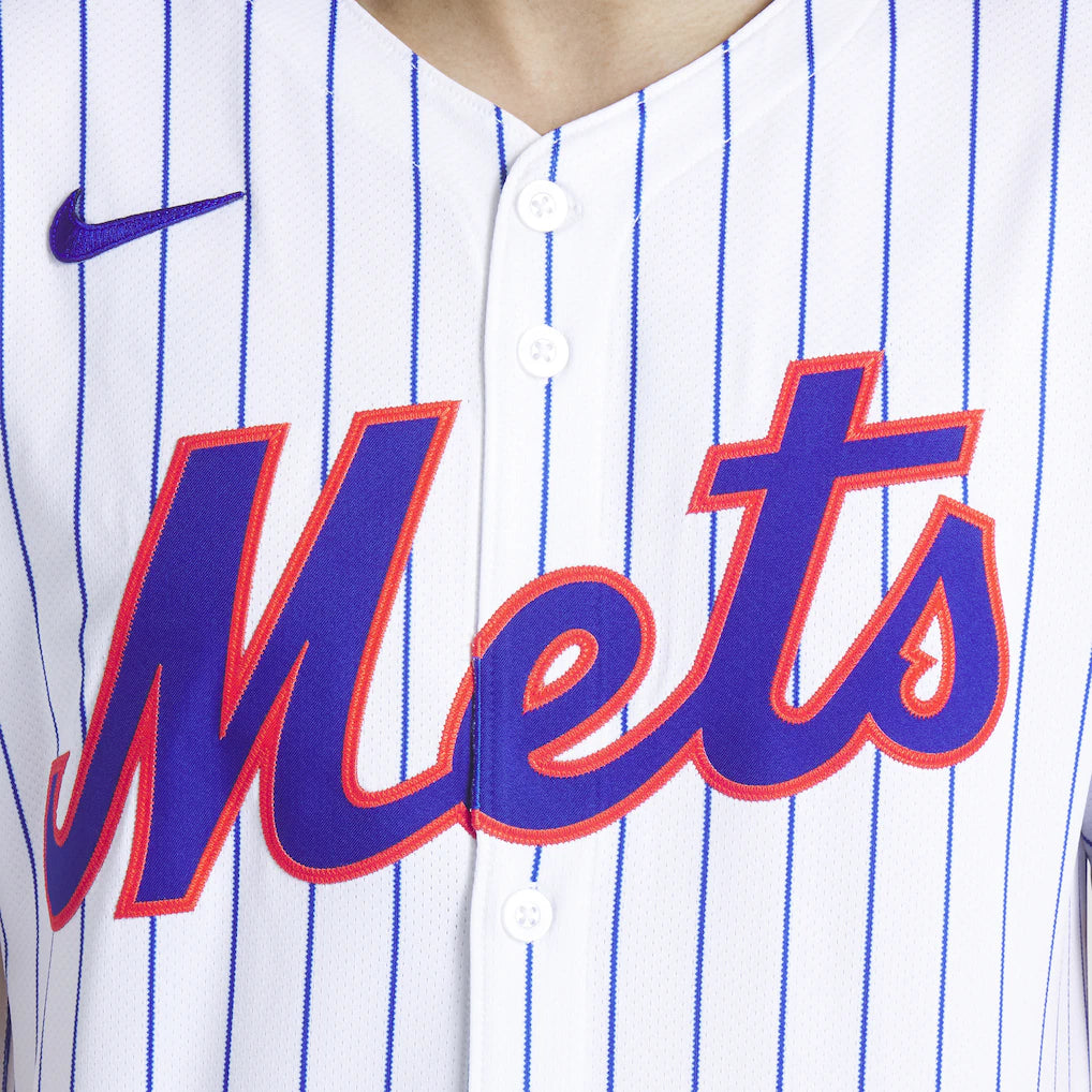 Men's New York Mets White Home Replica Team Jersey