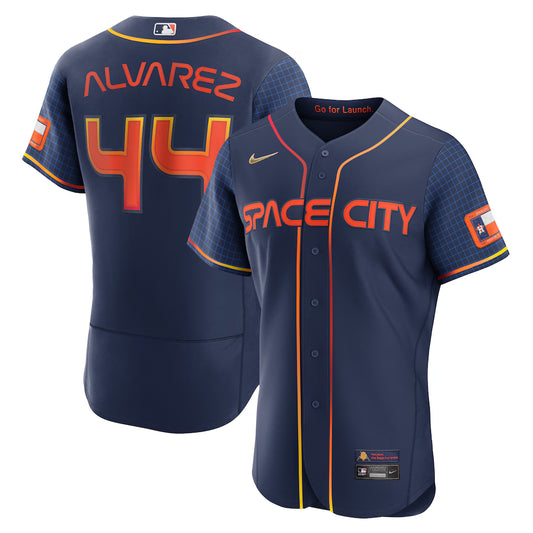 Men's Houston Astros Yordan Alvarez Navy City Connect Authentic Player Jersey
