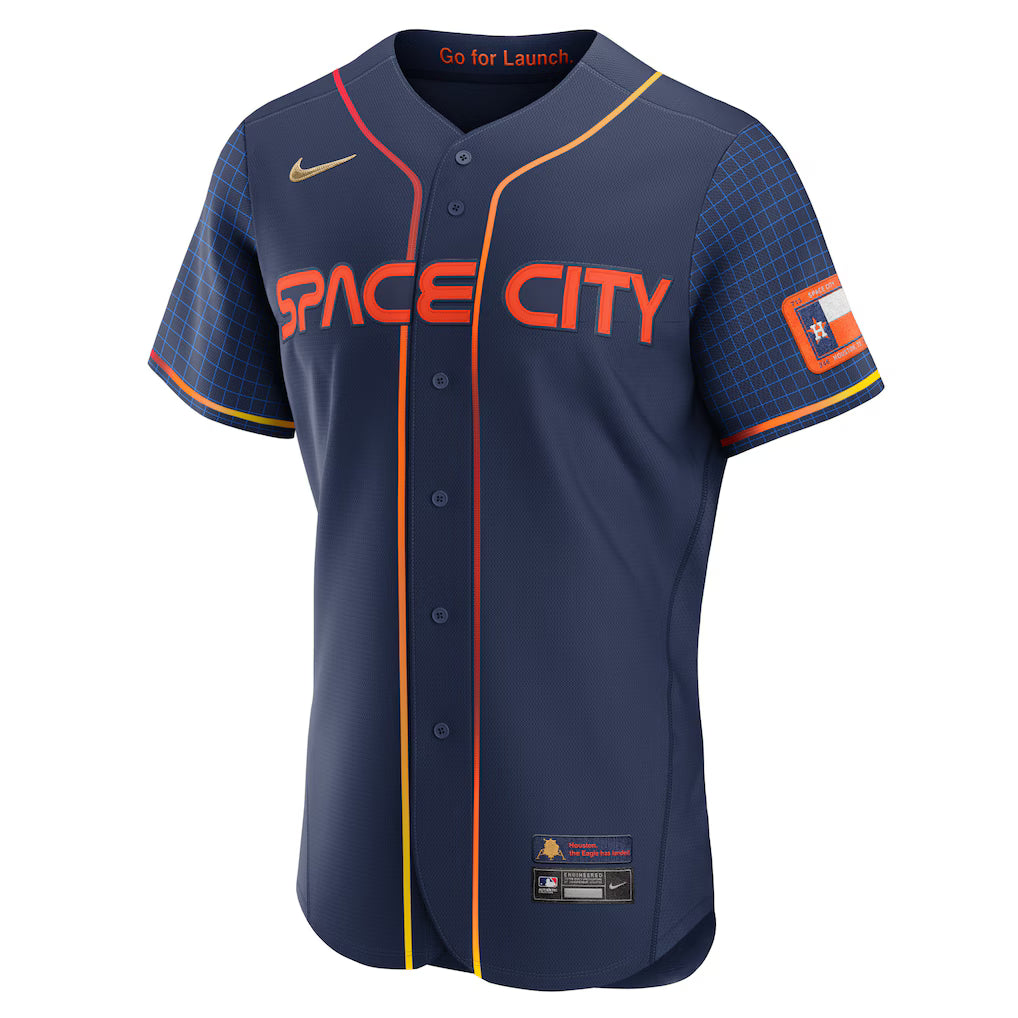 Men's Houston Astros Yordan Alvarez Navy City Connect Authentic Player Jersey