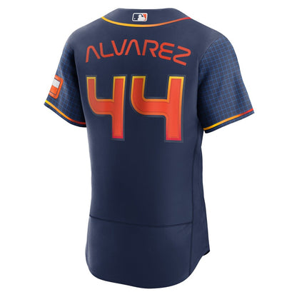 Men's Houston Astros Yordan Alvarez Navy City Connect Authentic Player Jersey