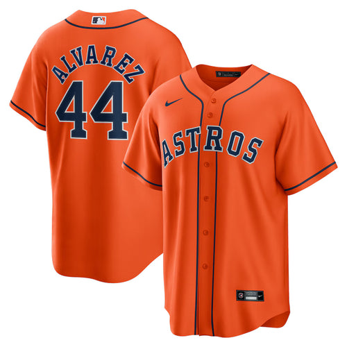 Men's Houston Astros Yordan Álvarez Orange Alternate Replica Player Jersey