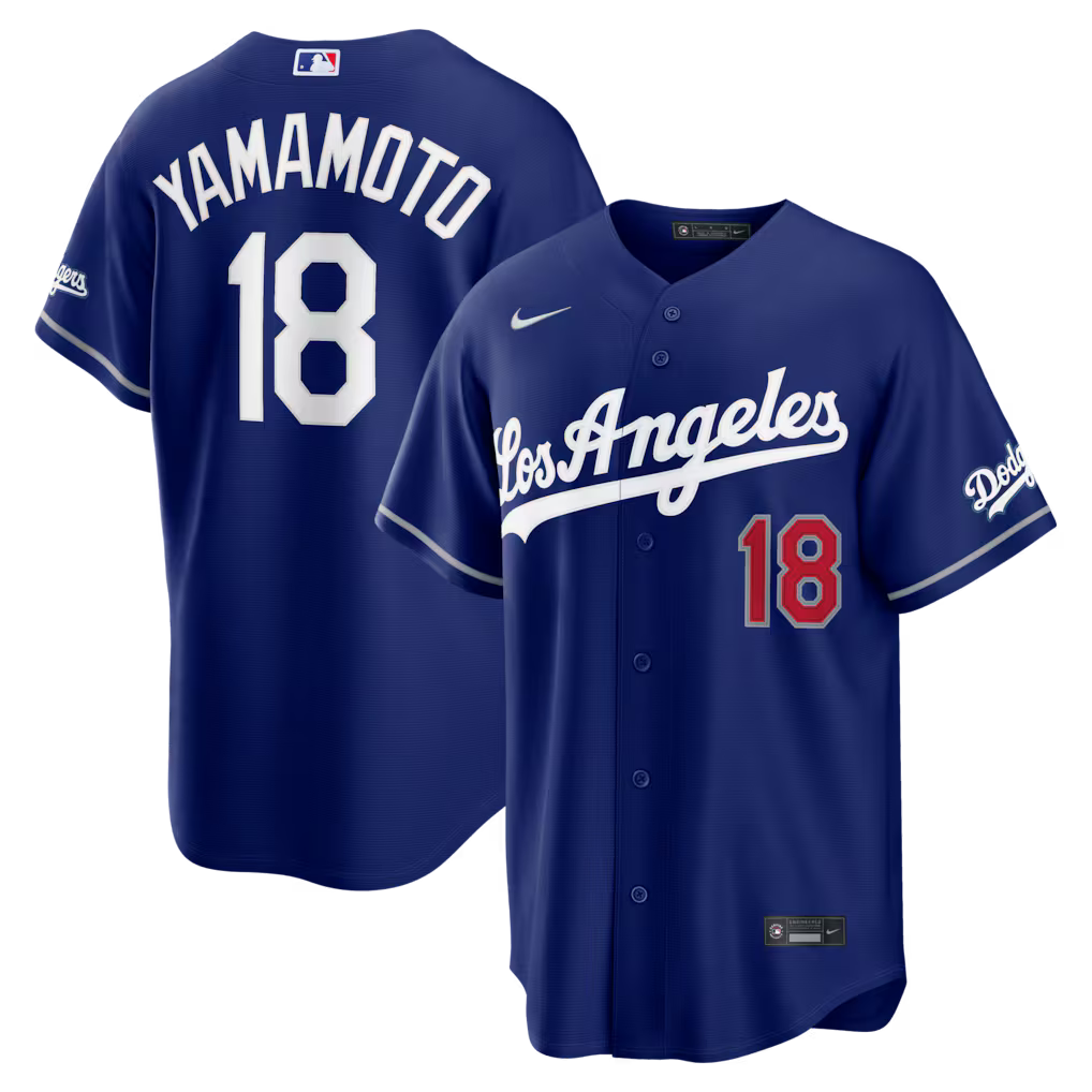 Men's Los Angeles Dodgers Yoshinobu Yamamoto Royal Alternate Stadium Jersey