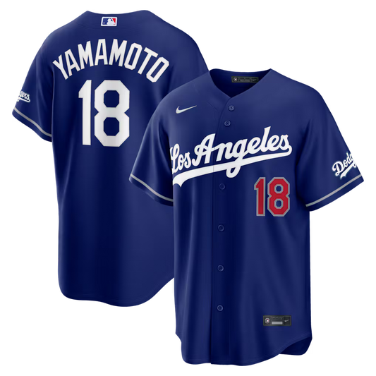 Men's Los Angeles Dodgers Yoshinobu Yamamoto Royal Alternate Stadium Jersey