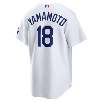 Men's Los Angeles Dodgers Yoshinobu Yamamoto White Home Stadium Jersey