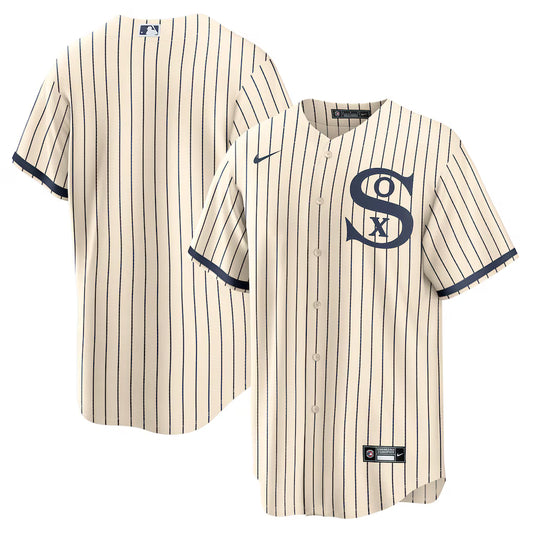 Men's Chicago White Sox Cream/Navy 2021 Field of Dreams Replica Team Jersey