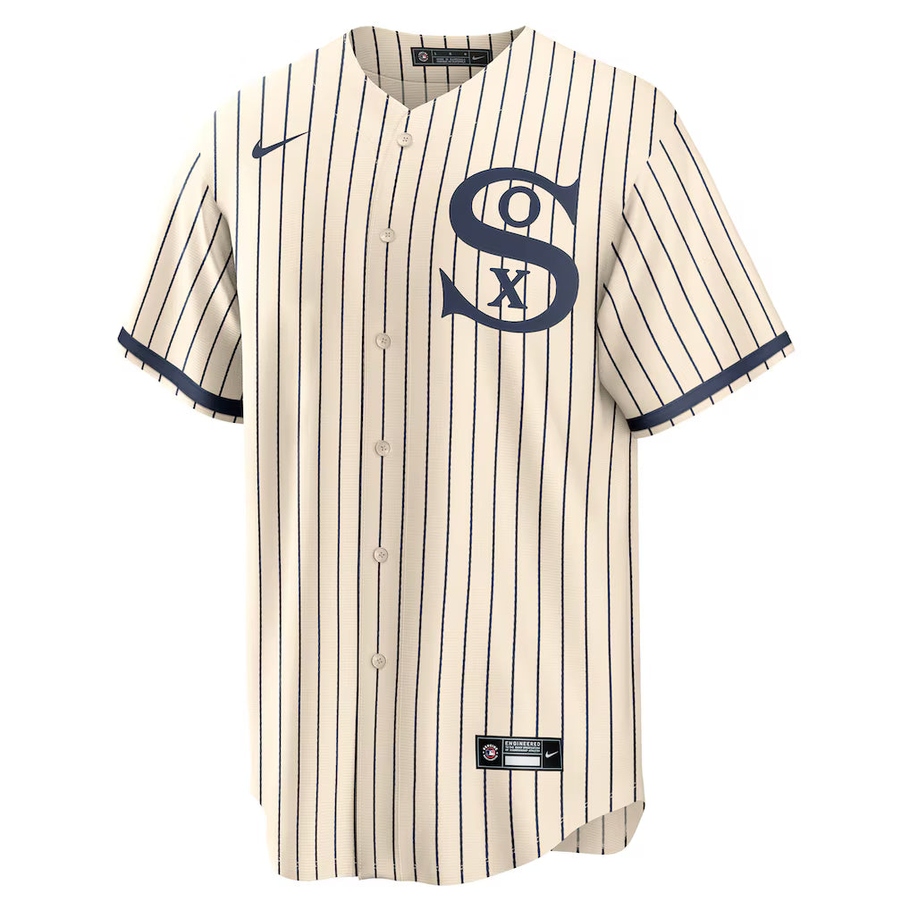 Men's Chicago White Sox Cream/Navy 2021 Field of Dreams Replica Team Jersey