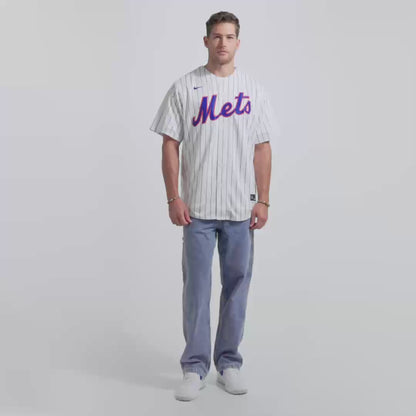 Men's New York Mets Pete Alonso White Home Replica Player Name Jersey