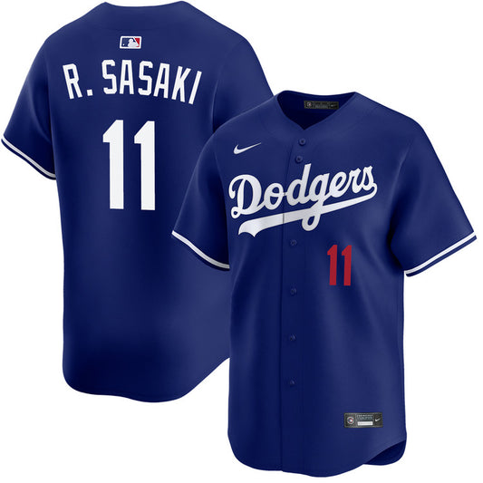 Roki Sasaki Los Angeles Dodgers Alternate Royal Limited Jersey