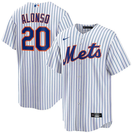 Men's New York Mets Pete Alonso White Home Elite Player Jersey