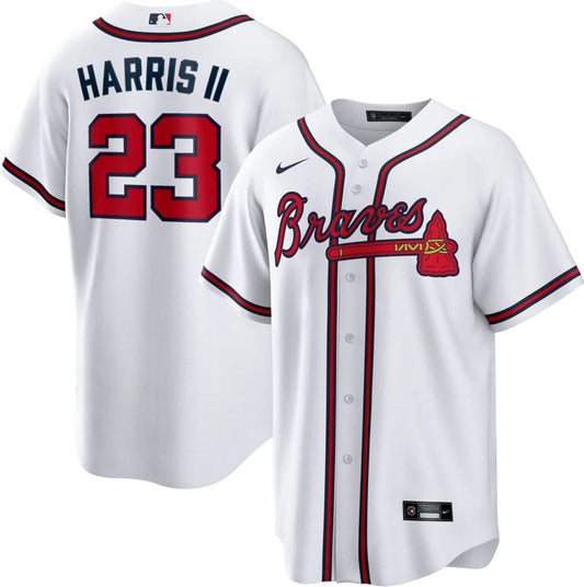 Atlanta Braves Michael Harris II #23 White Home 2026 Official MLB Jersey