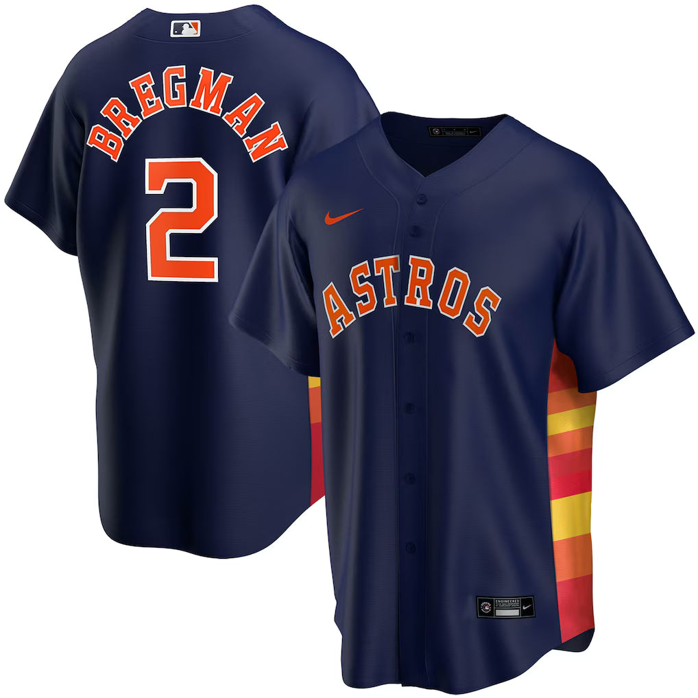 Men's Houston Astros Jose Altuve Navy Alternate 2 Elite Player Jersey
