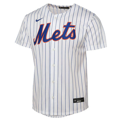 Youth New York Mets Francisco Lindor White Home Replica Player Jersey