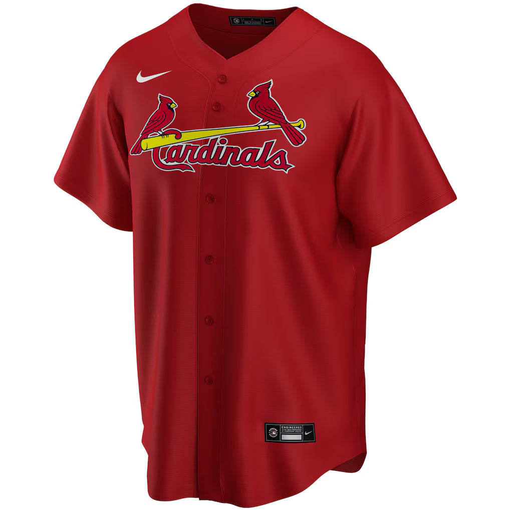 Men's St. Louis Cardinals Yadier Molina Red Alternate Replica Player Name Jersey