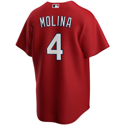 Men's St. Louis Cardinals Yadier Molina Red Alternate Replica Player Name Jersey