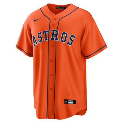 Men's Houston Astros Yordan Álvarez Orange Alternate Replica Player Jersey